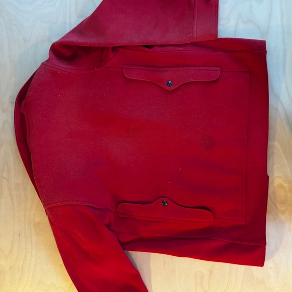 Vintage Filson Seattle Mackinaw Wool Red Coat Jacket Womens Size 14 - Picture 3 of 7